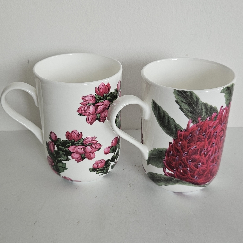 Maxwell And Williams The Garden Table Floral Floral Mugs, Set Of 2